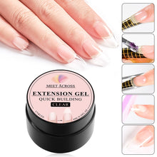 Load image into Gallery viewer, 8ml Quick Building Poly Nail Gel Pink Nude Crystal Jelly Builder UV Gel Finger Extension Nail Art Crystal UV Resin Gel Tips