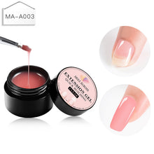 Load image into Gallery viewer, 8ml Quick Building Poly Nail Gel Pink Nude Crystal Jelly Builder UV Gel Finger Extension Nail Art Crystal UV Resin Gel Tips