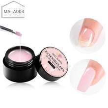 Load image into Gallery viewer, 8ml Quick Building Poly Nail Gel Pink Nude Crystal Jelly Builder UV Gel Finger Extension Nail Art Crystal UV Resin Gel Tips