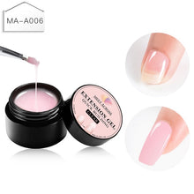 Load image into Gallery viewer, 8ml Quick Building Poly Nail Gel Pink Nude Crystal Jelly Builder UV Gel Finger Extension Nail Art Crystal UV Resin Gel Tips