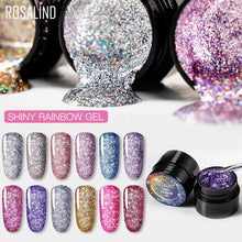 Load image into Gallery viewer, ROSALIND Gel Nail Polish Rainbow Neon Hybrid Varnishes For nails Manicure set Decoration Need Base top coat UV LED Gel